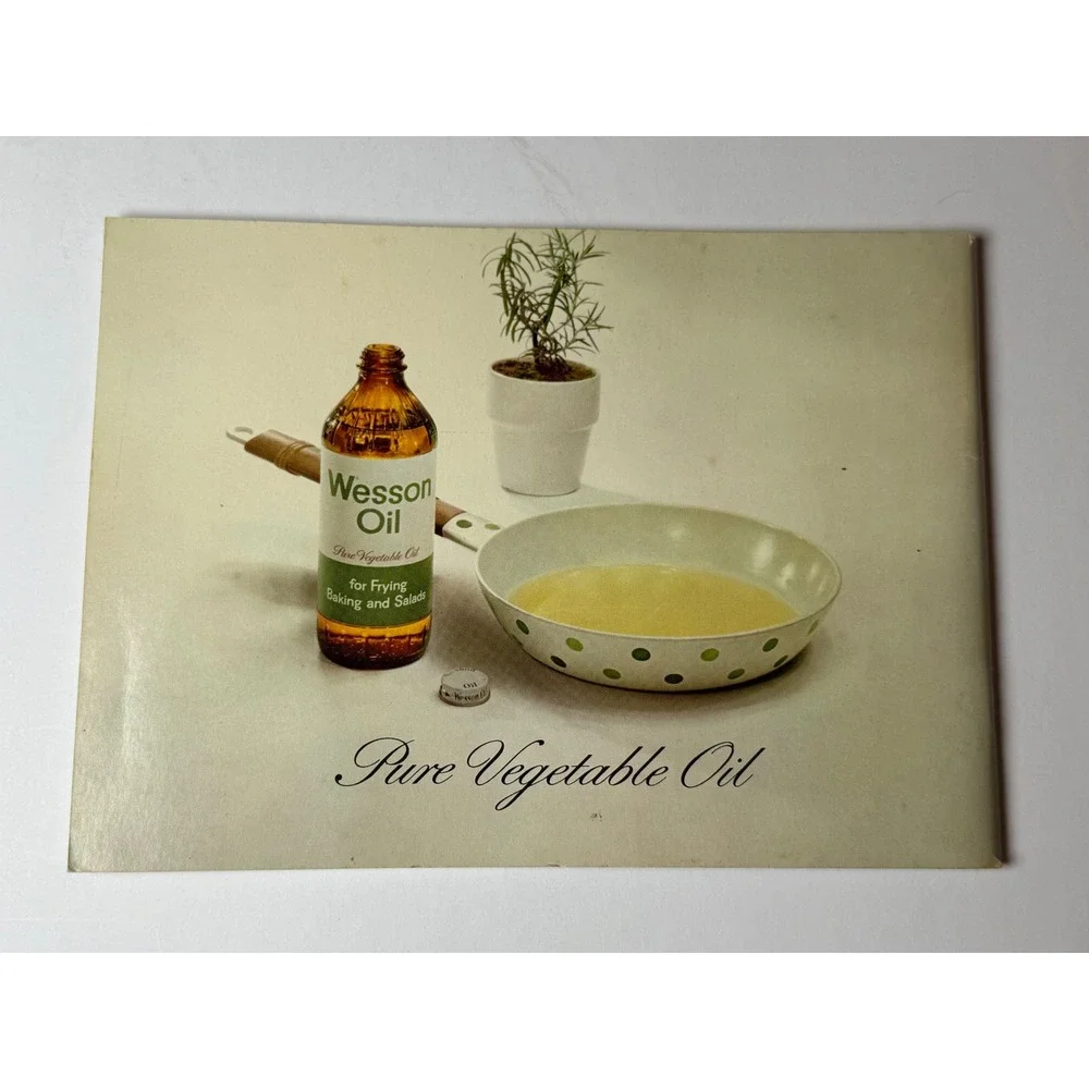 Vintage The Skillet Cook Book Wesson Oil Mid‎ Century Retro Recipes Softcover